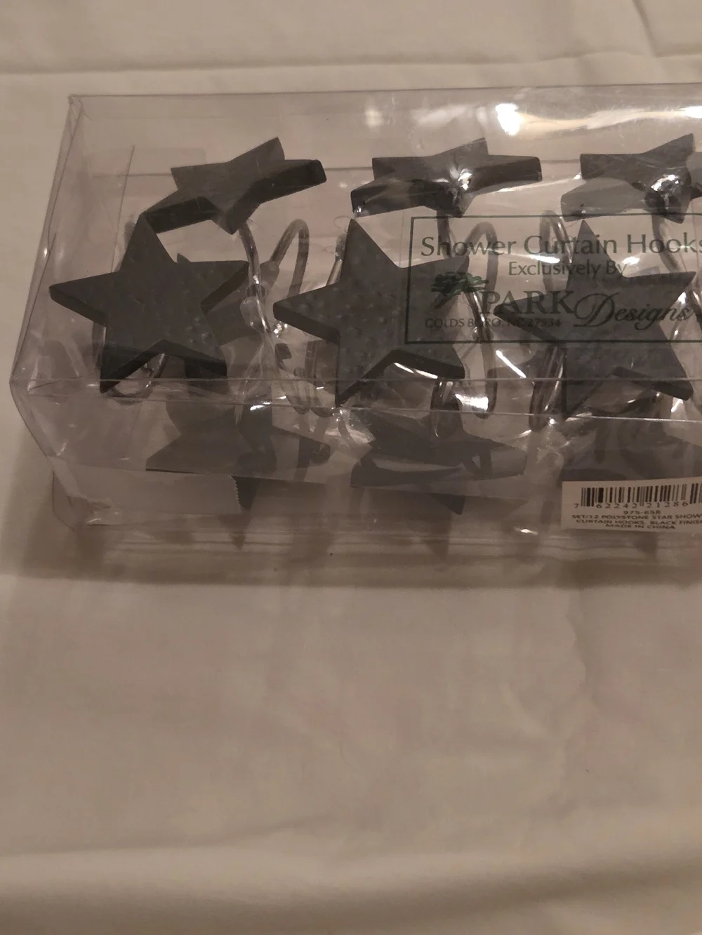 Black Star Shower Curtain Hooks